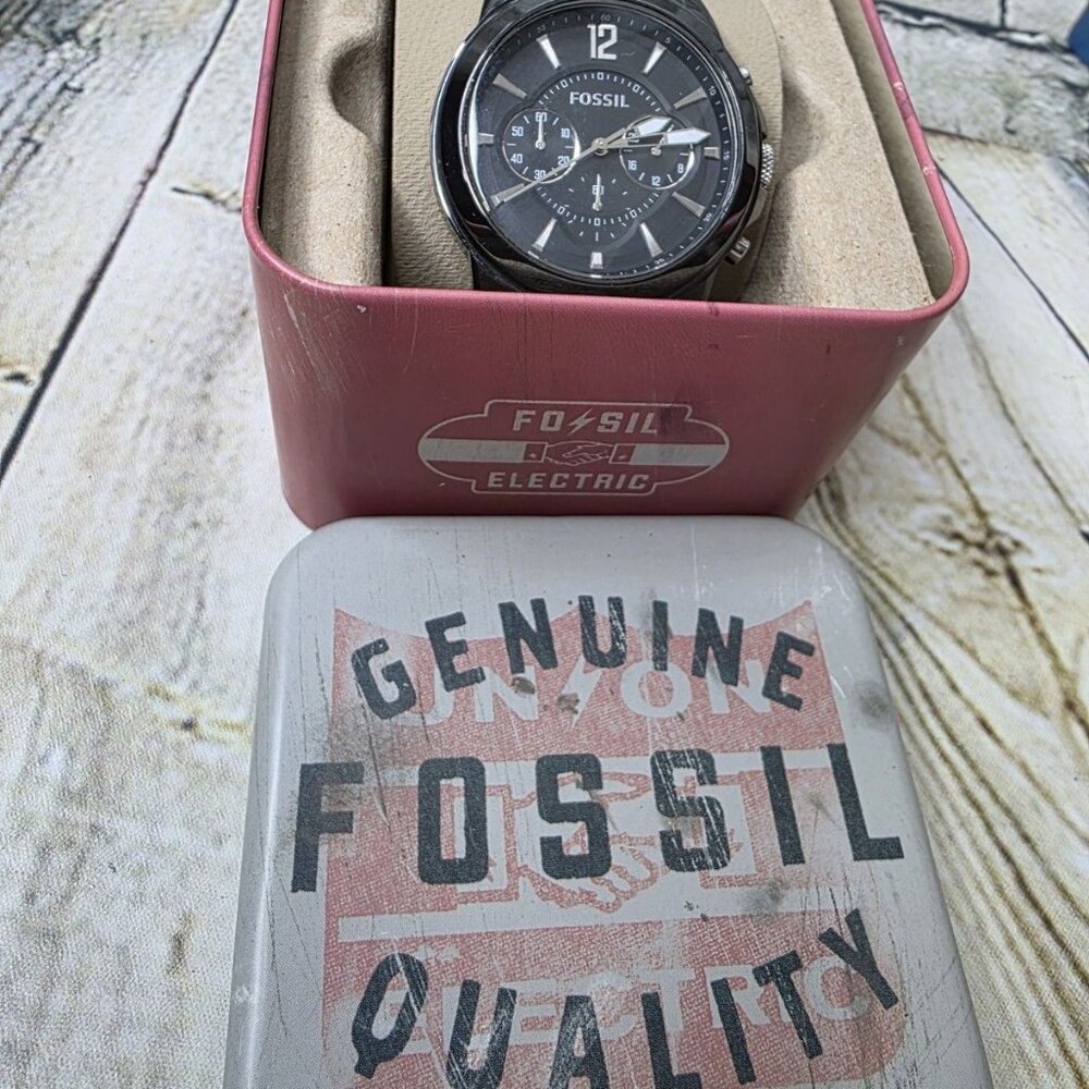 Men's FOSSIL CE5008 Watch W Fossil Box Works